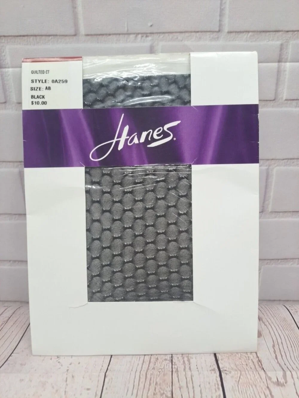 Fishnet‎ Pantyhose Hanes Black Net Sz AB Nylon/Spandex Fishnets Stockings
